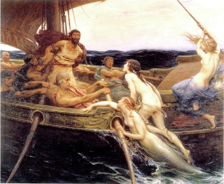 Ulysses and the Sirens by Herbert James Draper — hand-painted cultural oil painting reproduction on canvas
