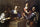 Drinking Party with a Lute Player in living room