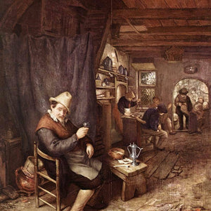 Drinking Peasant in an Inn by Adriaen van Ostade — Oil Painting Reproduction