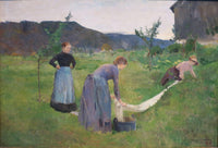 Drying Cloths by Harriet Backer — hand-painted landscape oil painting reproduction on canvas