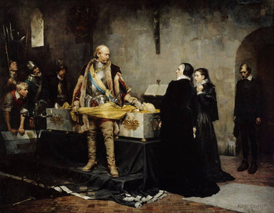 Duke Charles insulting the Corpse of Clas Fleming in modern living room