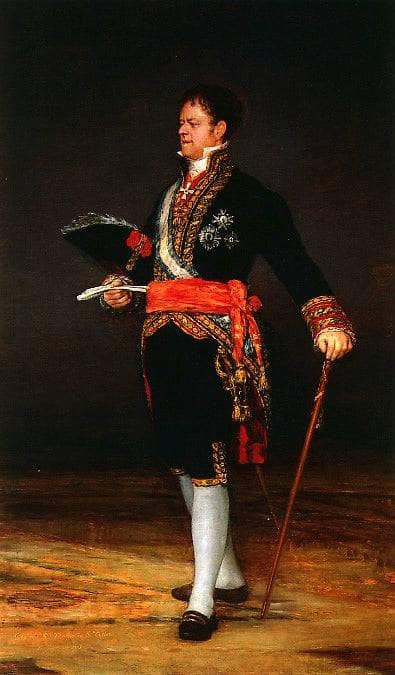 Duke of San Carlos by Francisco Goya — hand-painted portrait oil painting reproduction on canvas