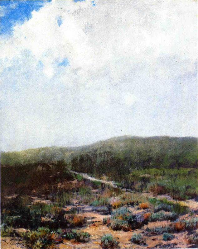 Dunes at Shinnecock by William Merritt Chase — hand-painted botanical oil painting reproduction on canvas