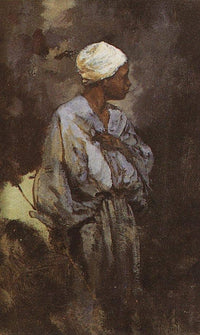 Dunkey Driver in Cairo by Vasily Polenov — hand-painted portrait oil painting reproduction on canvas
