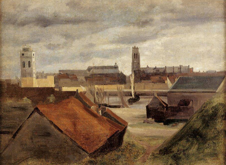 Dunkirk, the Fishing Docks - Camille Corot