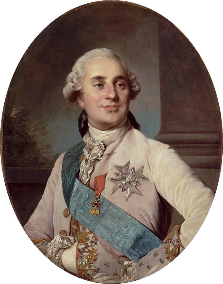 Portrait of Louis XVI, King of France and Navarre by Joseph Duplessis — hand-painted portrait oil painting reproduction on canvas