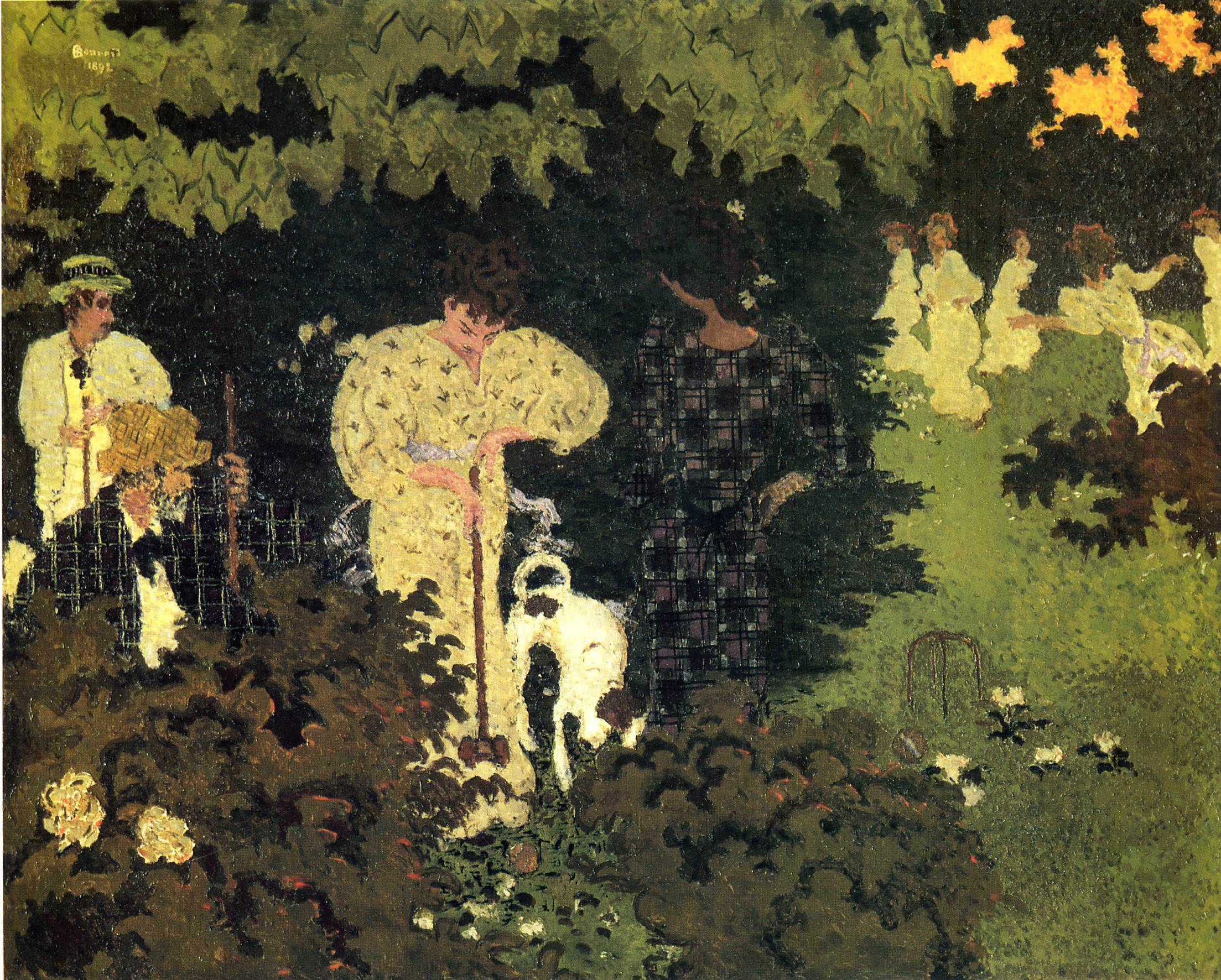 Dusk, or A Round of Croquet - Pierre Bonnard