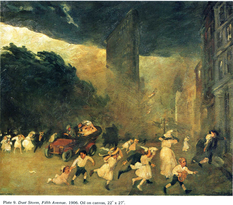 Dust Storm, Fifth Avenue - John French Sloan