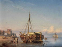 Dutch fishing boats at the shore