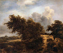 Dune Landscape near Haarlem by Jacob van Ruisdael — rural oil painting wall art, Baroque