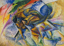 Dynamism of a Cyclist by Umberto Boccioni — hand-painted abstract oil painting reproduction on canvas