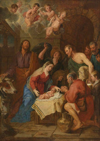 The Adoration of the Shepherds by Gaspar de Crayer — hand-painted cultural oil painting reproduction on canvas