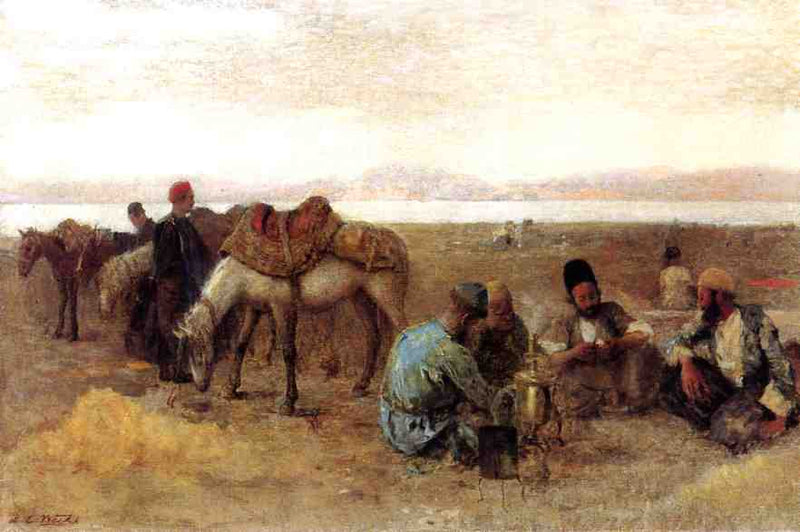 Early Morning by Lake Urumiyah, Persia on gallery wrap