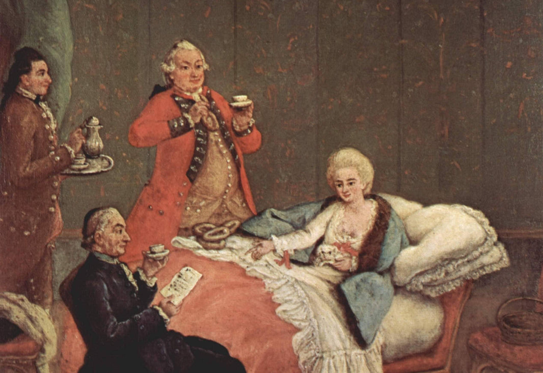 Early Morning Chocolate by Pietro Longhi — hand-painted portrait oil painting reproduction on canvas