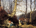 Early Spring in the Wienerwald by Ferdinand Georg Waldmüller — forest oil painting wall art, Romanticism