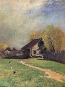 Early Spring by Konstantin Korovin — rural oil painting wall art, Impressionism