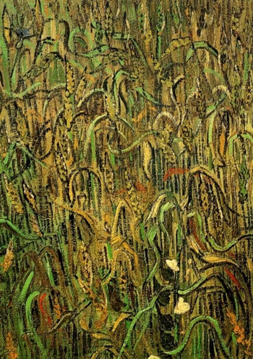 Ears of Wheat by Vincent van Gogh — hand-painted botanical oil painting reproduction on canvas