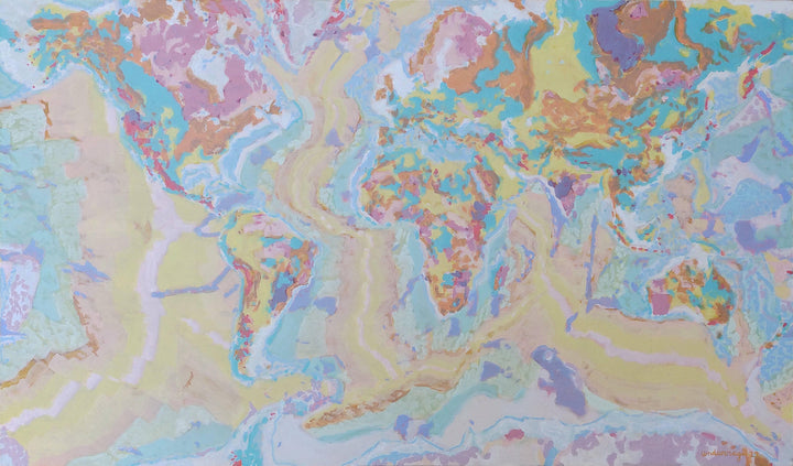 Earth by Gregorio Undurraga — hand-painted abstract oil painting reproduction on canvas