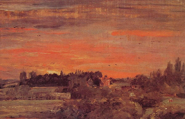 East Bergholt Rectory by John Constable — hand-painted landscape oil painting reproduction on canvas