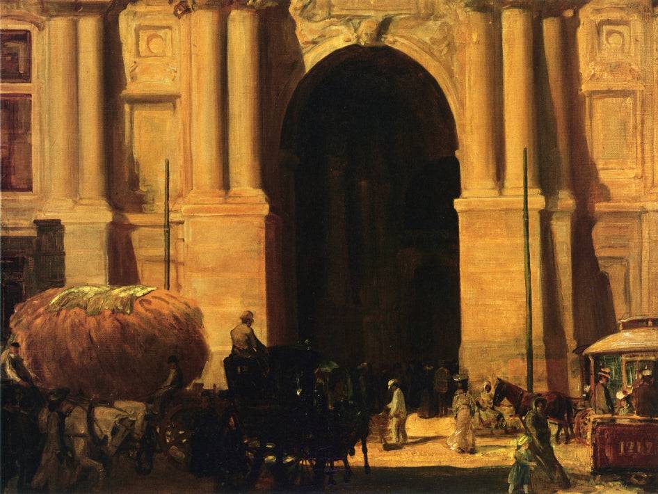 East Entrance, City Hall, Philadelphia - John French Sloan