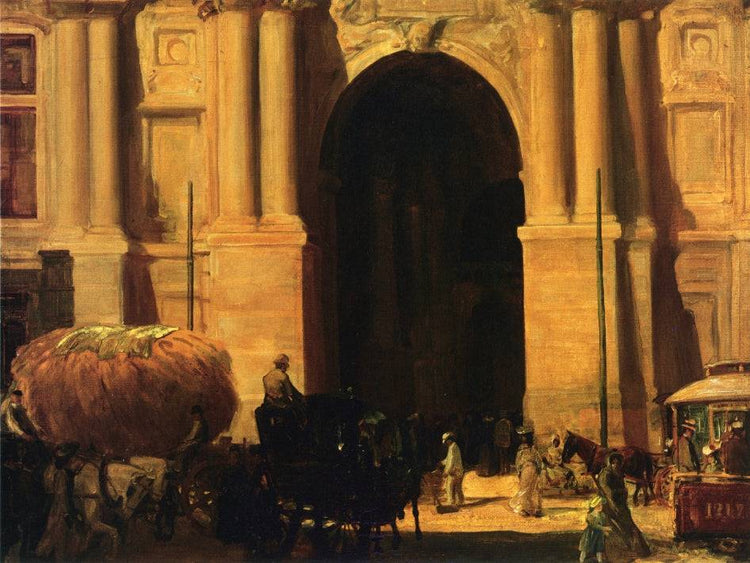 East Entrance, City Hall, Philadelphia - John French Sloan