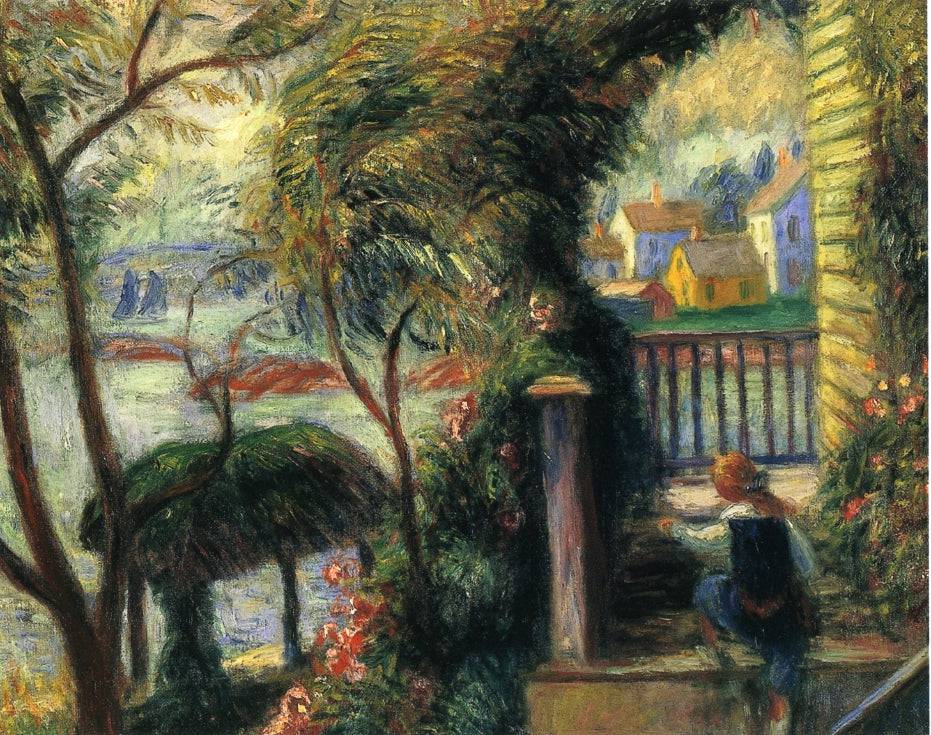 East Point, Gloucester by William James Glackens — hand-painted botanical oil painting reproduction on canvas
