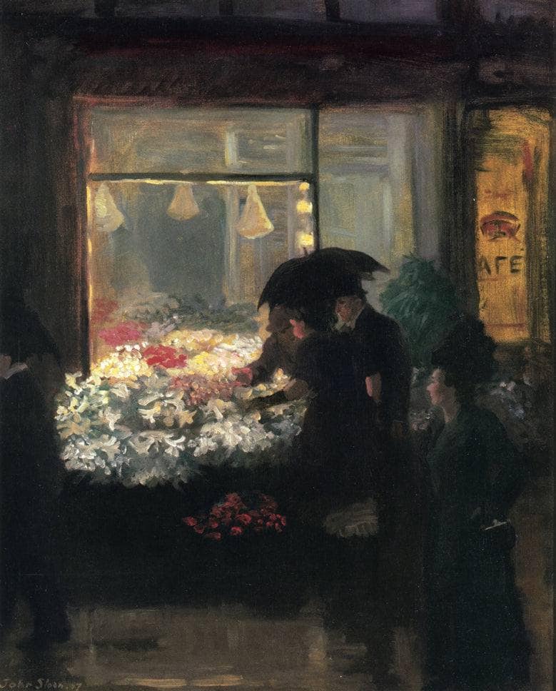 Easter Eve by John French Sloan — hand-painted botanical oil painting reproduction on canvas