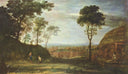 Easter Morning by Claude Lorrain — hand-painted architectural oil painting reproduction on canvas