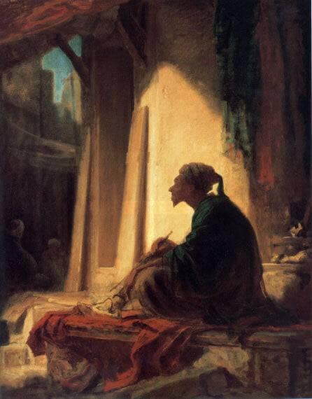 Eastern market by Carl Spitzweg — hand-painted portrait oil painting reproduction on canvas