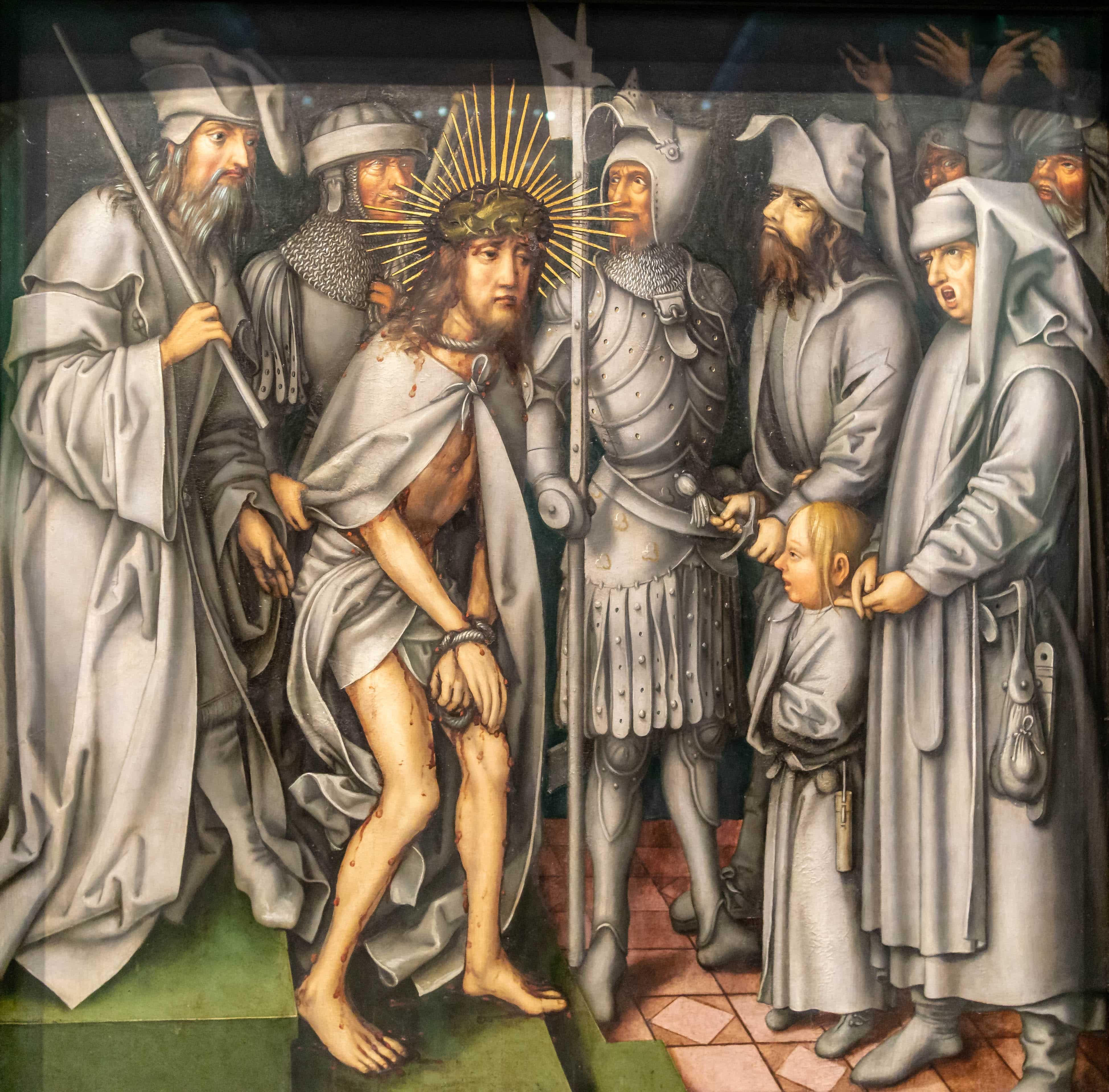 Ecce Homo (Grey Passion-6) - Hans Holbein the Elder