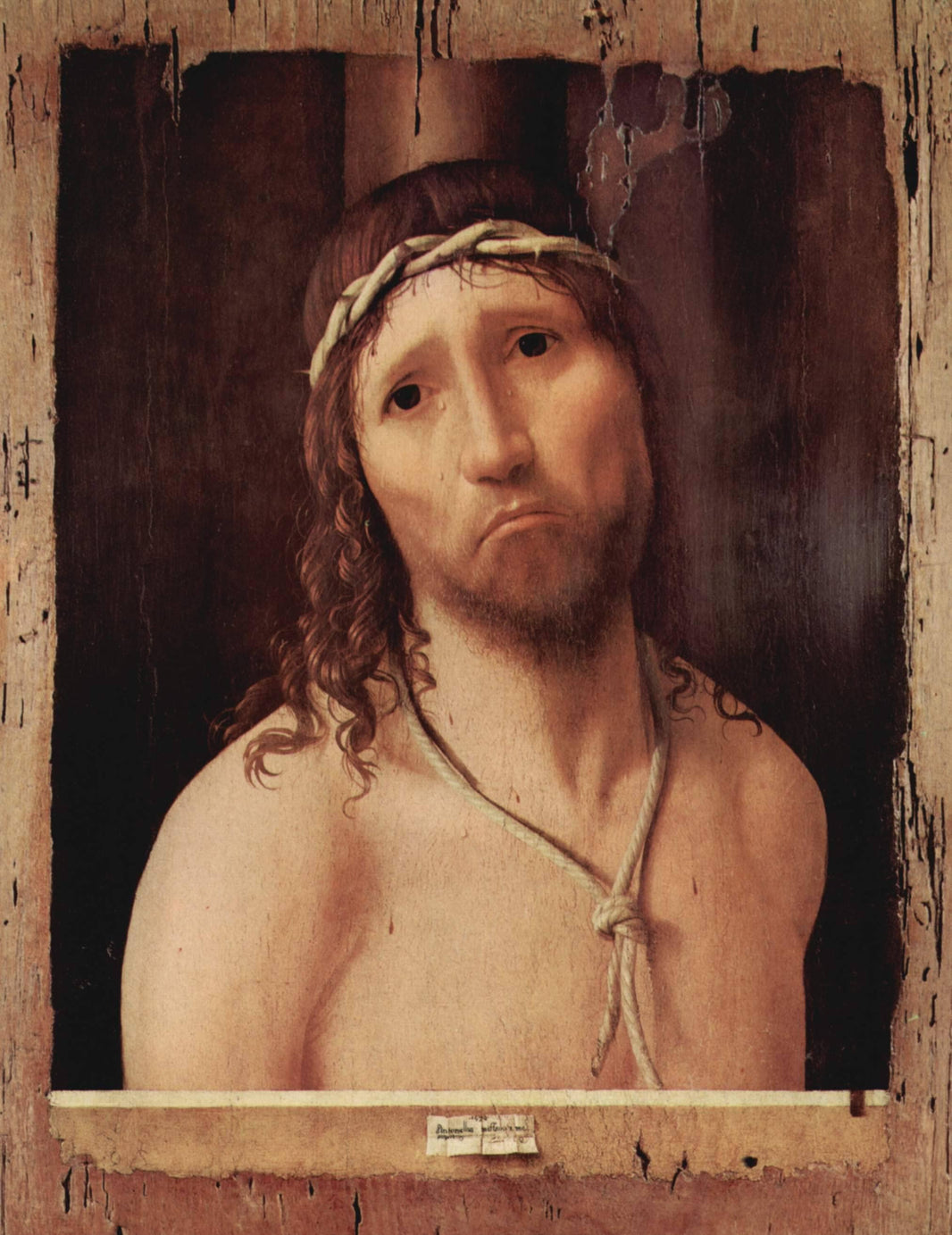 Ecce Homo by Antonello da Messina — hand-painted portrait oil painting reproduction on canvas