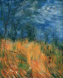 Edge of a Wheatfield with Poppies by Vincent van Gogh — hand-painted botanical oil painting reproduction on canvas