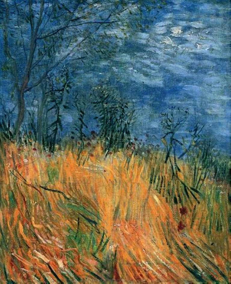 Edge of a Wheatfield with Poppies - Vincent van Gogh