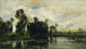 Edge of the Pond - Charles-Francois Daubigny