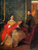 Edmondo and Therese Morbilli by Edgar Degas — male oil painting wall art, Impressionism