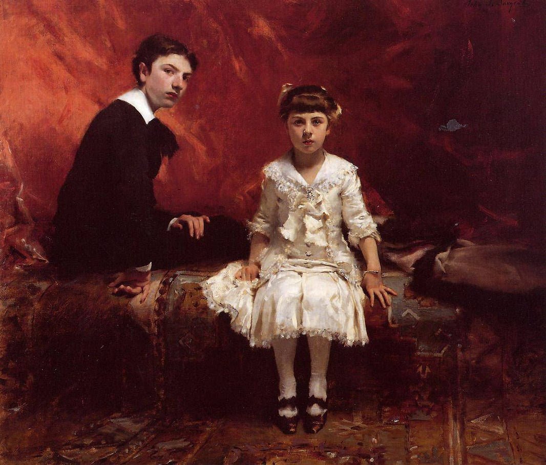 Edouard and Marie Louise Pailleron by John Singer Sargent, hand-painted portrait oil painting reproduction on canvas
