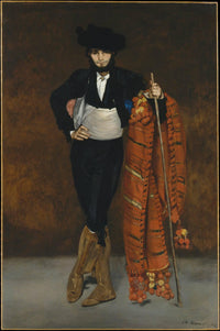 Young man in the costume of a majo by Edouard Manet — hand-painted portrait oil painting reproduction on canvas