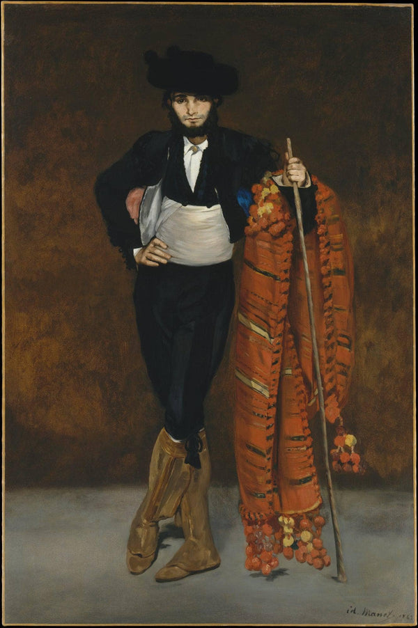 Young man in the costume of a majo