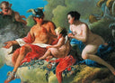 Education of Cupid by Charles-Andre van Loo (Carle van Loo) — group oil painting wall art, Rococo