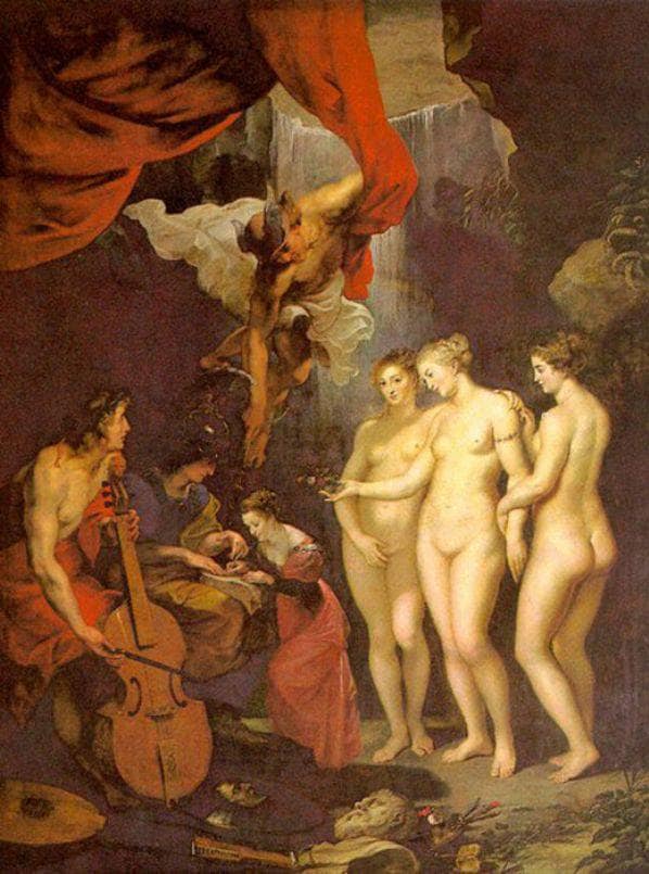 Education of Marie de Medici by Peter Paul Rubens — hand-painted cultural oil painting reproduction on canvas
