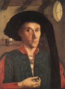 Edward Grimston by Petrus Christus — male oil painting wall art, Northern Renaissance
