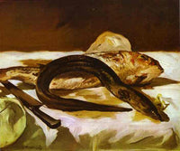 Eel and Red Mullet by Edouard Manet — hand-painted religion oil painting reproduction on canvas