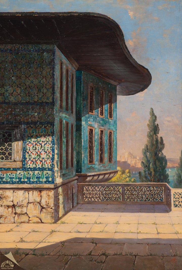 Eg2MIZkXcAAaZE9 by Sevket Dag — hand-painted architectural oil painting reproduction on canvas