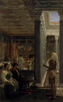 Egyptian Juggler by Sir Lawrence Alma-Tadema — hand-painted architectural oil painting reproduction on canvas