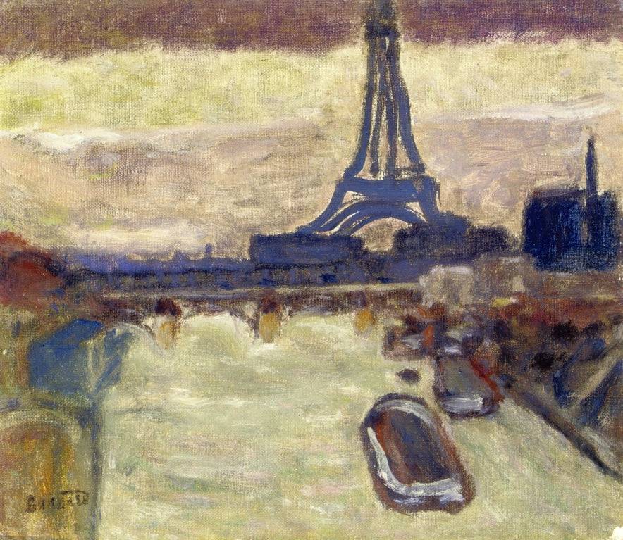 Eiffel Tower and The Seine - Pierre Bonnard