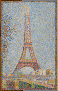 The Eiffel Tower by Georges Seurat — hand-painted architectural oil painting reproduction on canvas