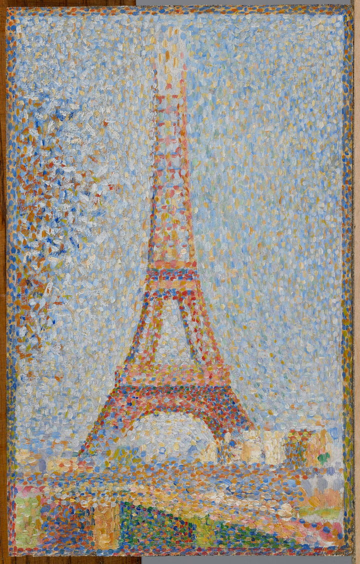 The Eiffel Tower by Georges Seurat — hand-painted architectural oil painting reproduction on canvas