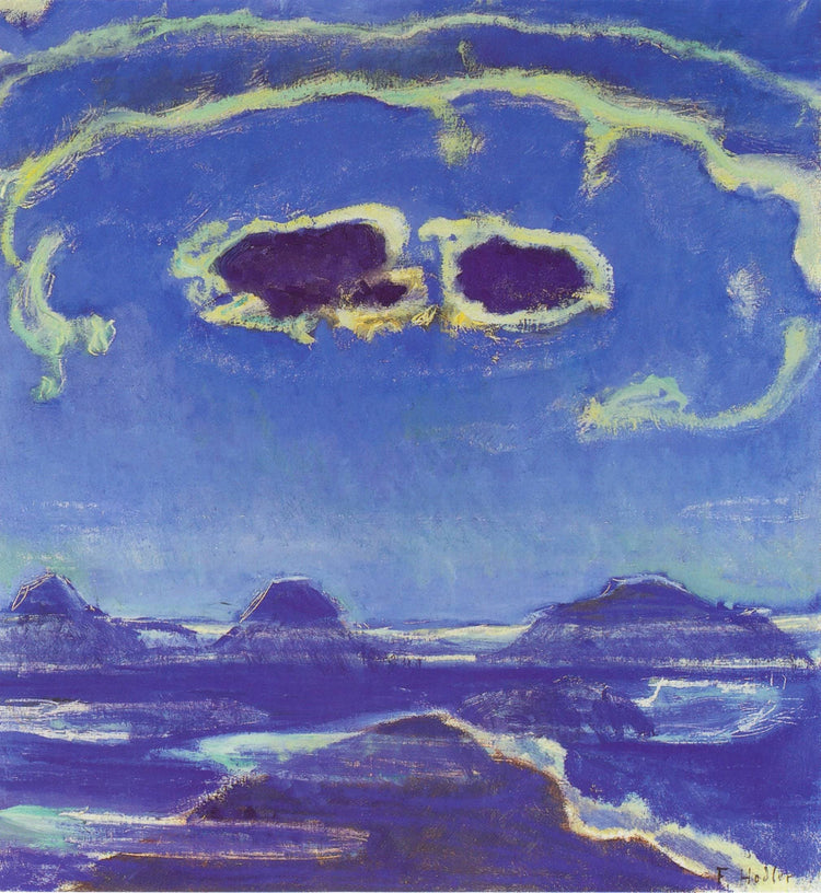 Eiger, Monch and Jungfrau in Moonlight - Ferdinand Hodler