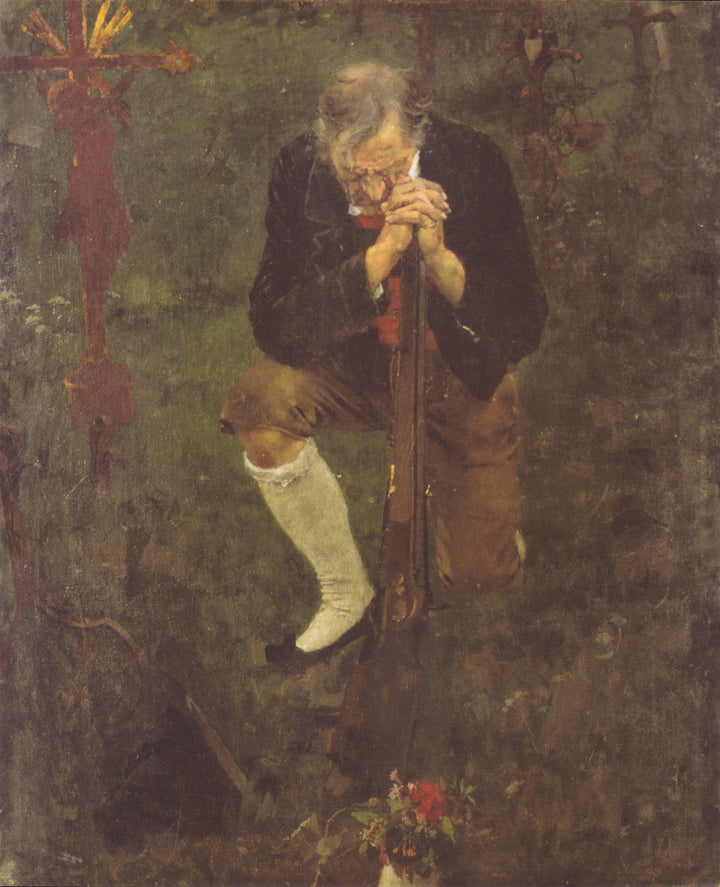 Ein Abschied in Tirol Im Jahre 1809 by Albin Egger-Lienz — hand-painted portrait oil painting reproduction on canvas