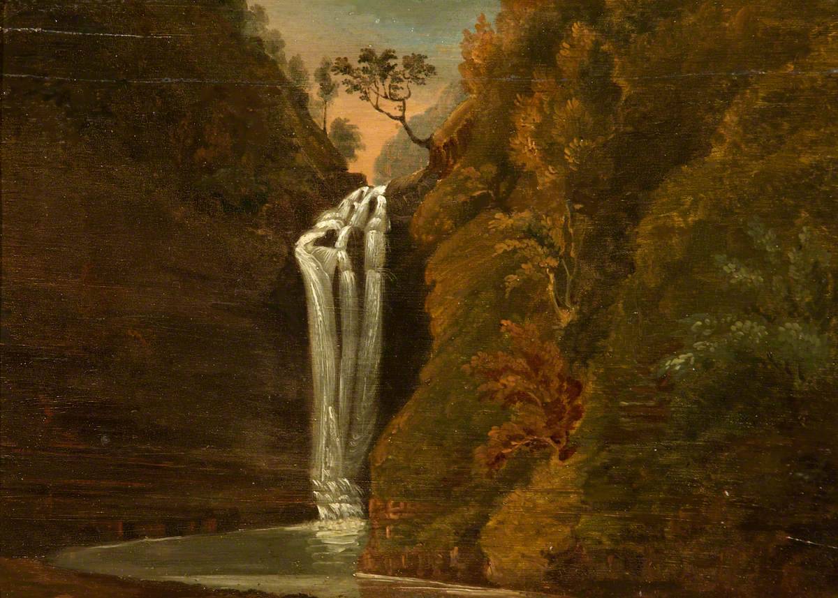 Eionon Garn on the Perddyn or Ysgwd or Scwd Fall, Neath Valley - Penry Williams